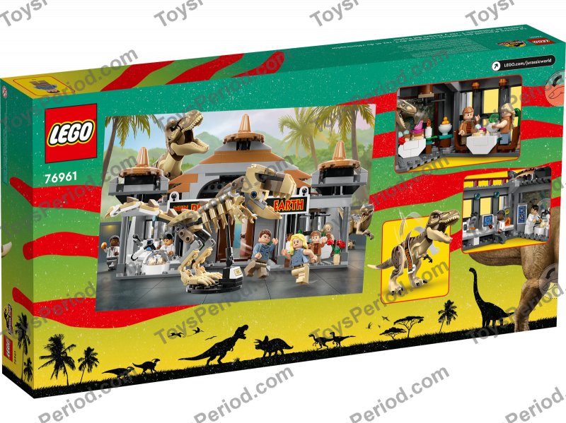 LEGO 76961 Visitor Center: T. rex & Raptor Attack Set Parts List