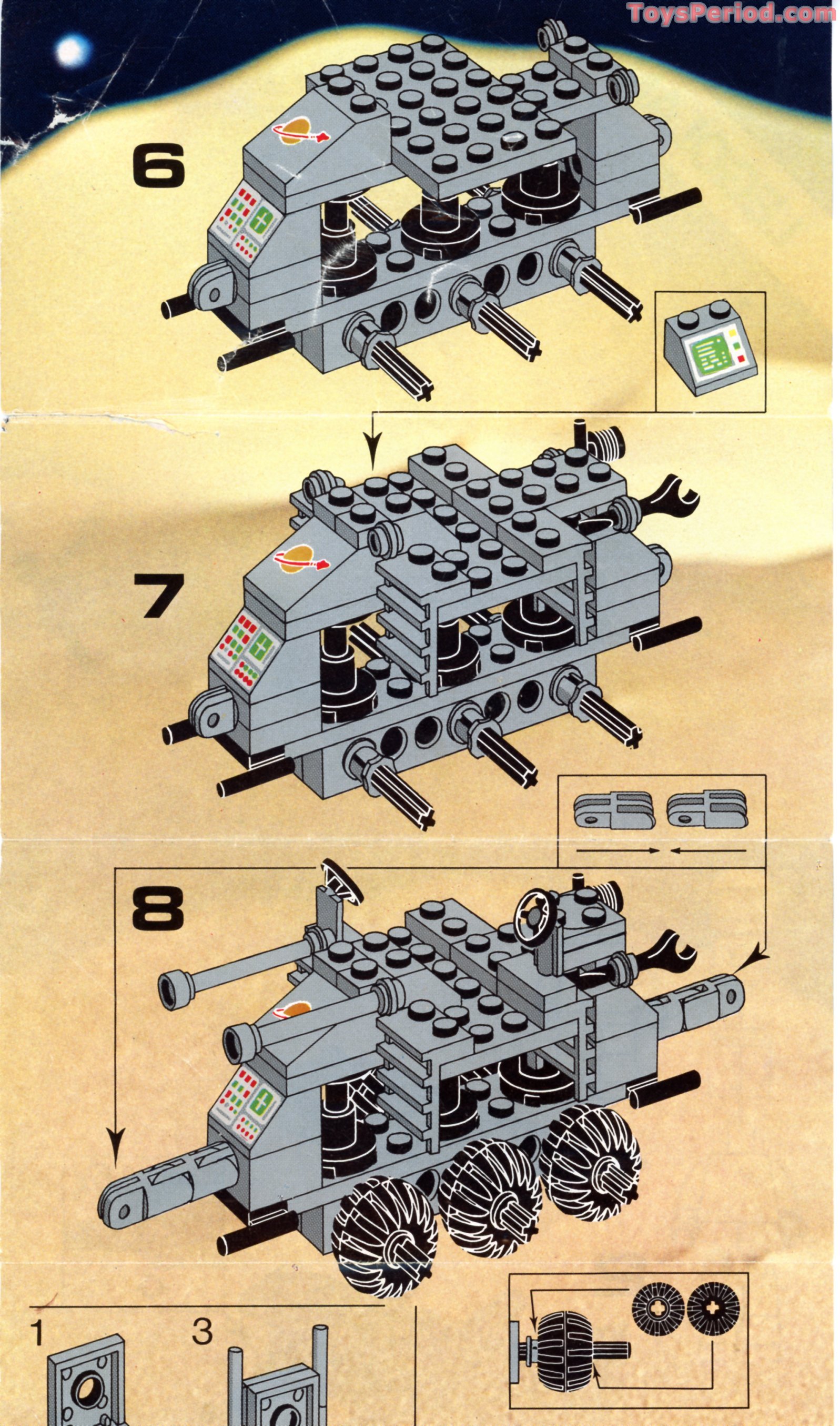LEGO 6880 Surface Explorer Instructions and Parts List