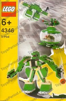 LEGO 4346-1 Robo Pod Instructions and Parts List