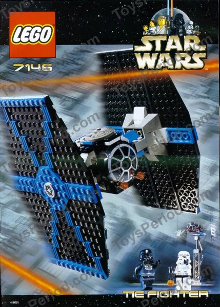 blue lego tie fighter