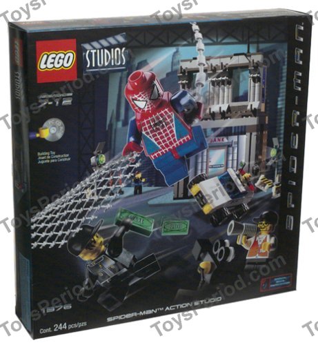 black spiderman lego set
