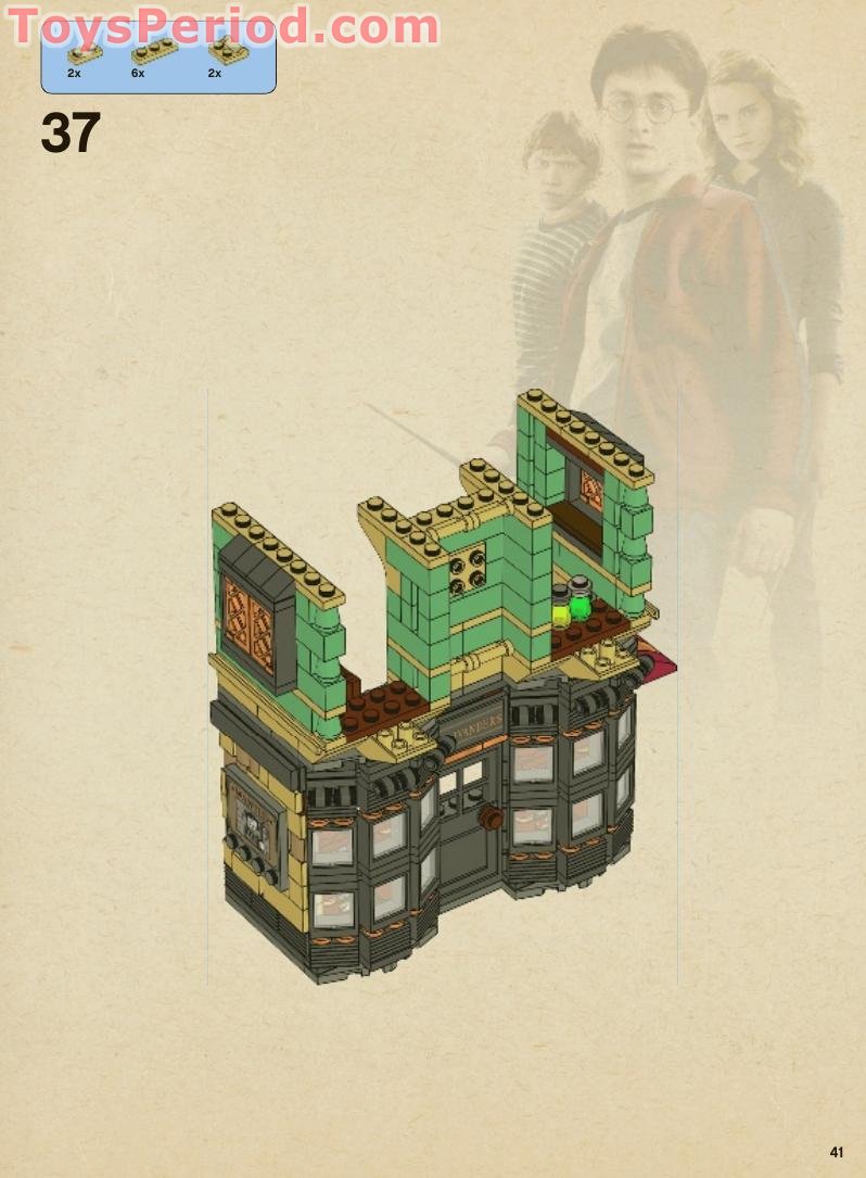 LEGO 10217 Diagon Alley Instructions and Parts List