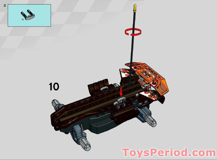 LEGO 8676 Sunset Cruiser Instructions and Parts List