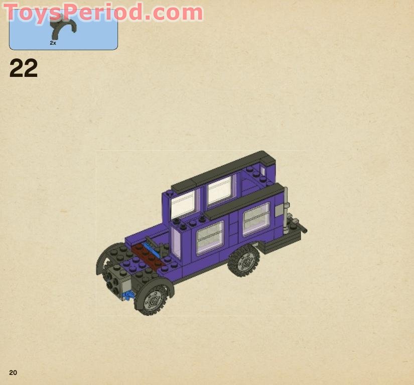LEGO 4866 The Knight Bus Instructions and Parts List