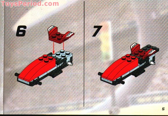 LEGO 4593 Zero Hurricane and Red Blizzard Instructions and Parts List