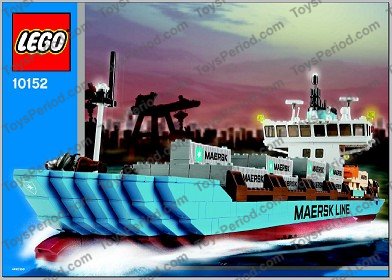 LEGO 10152-3 Maersk Line Container Ship 2006 Edition Instructions