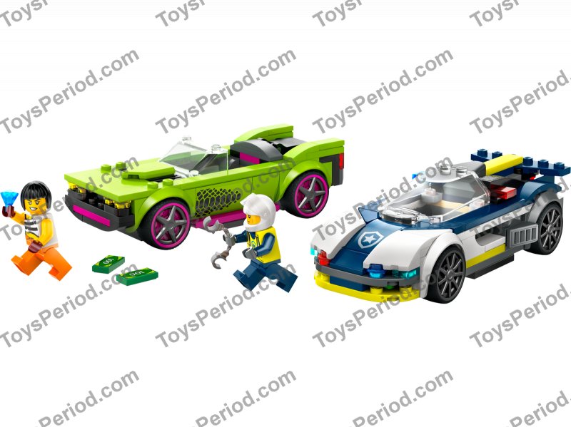 LEGO 60415 Police Car and Muscle Car Chase Set Parts List