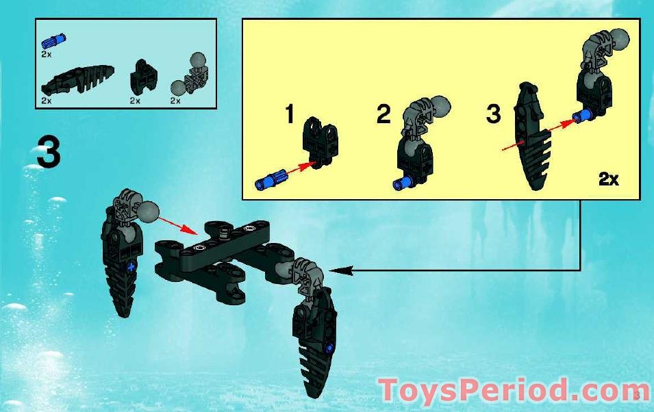 LEGO 8931 Thulox Instructions and Parts List