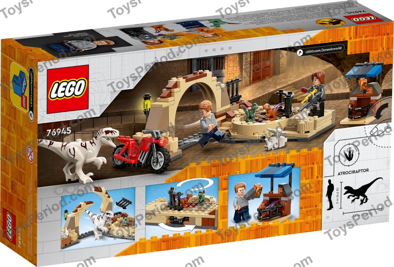 LEGO 76945 Atrociraptor Dinosaur: Bike Chase Set Parts List