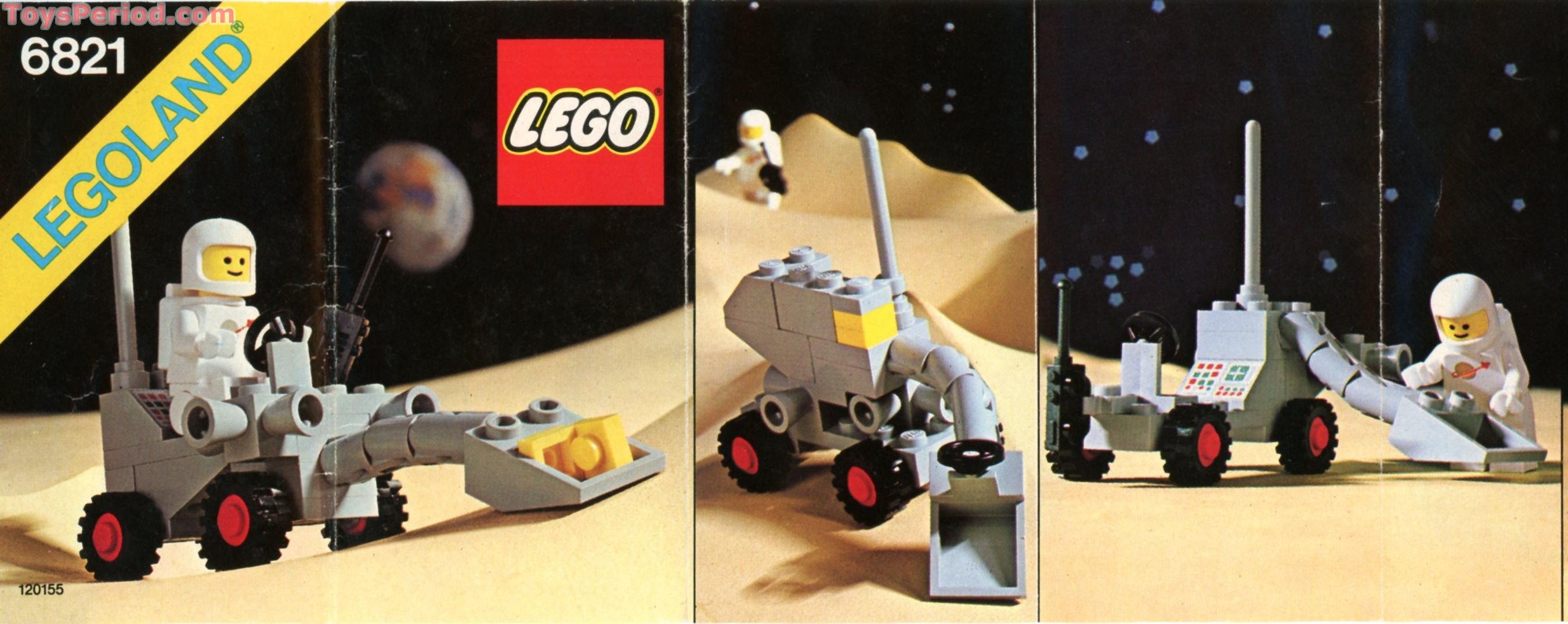B75Lの4セット LEGO 6821 Shovel Buggy Instructions and Parts List