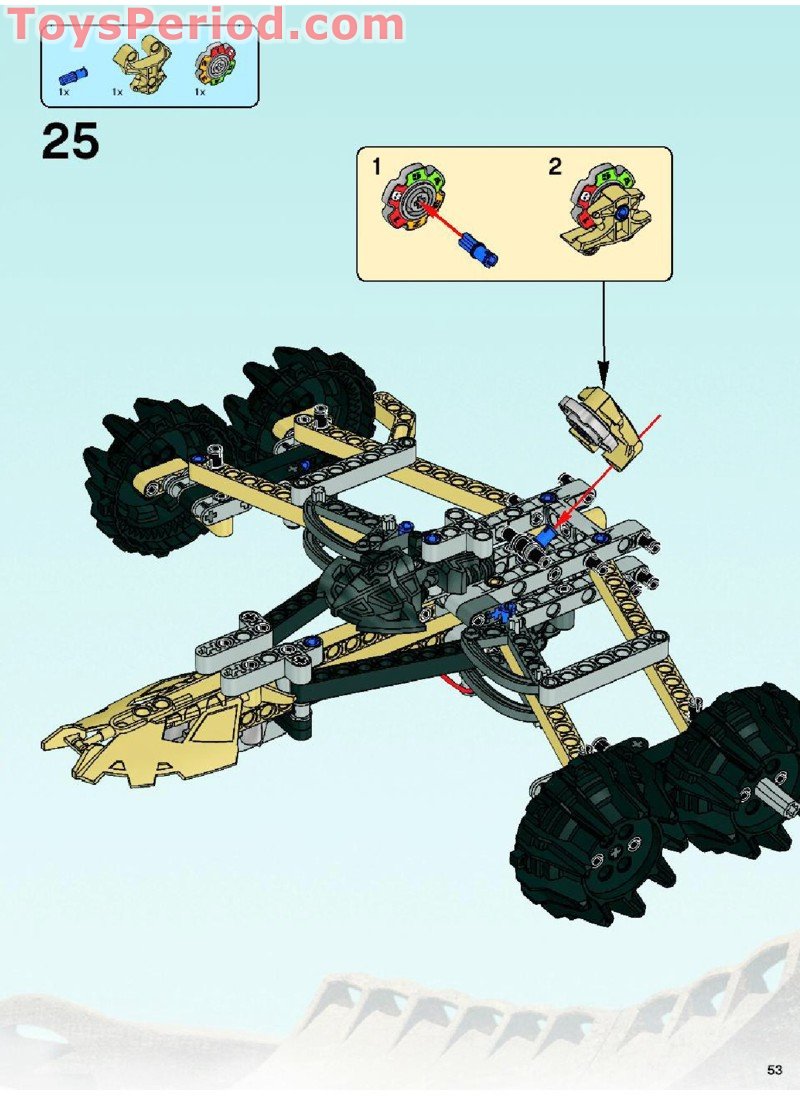 LEGO 8995 Thornatus V9 Instructions and Parts List