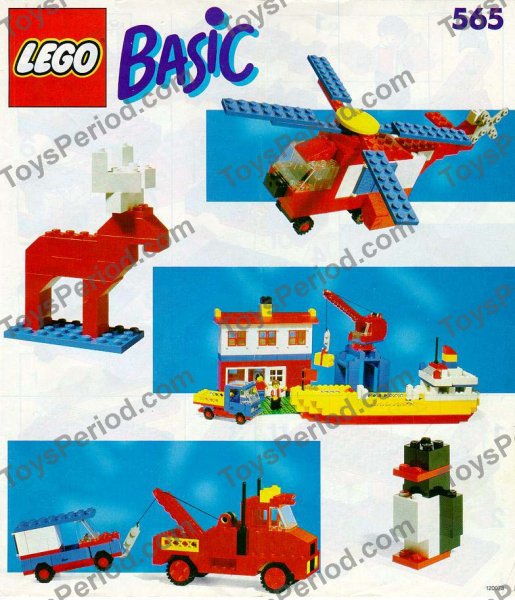 LEGO 565-2 Build-N-Store Chest, 5 Plus Instructions and Parts List