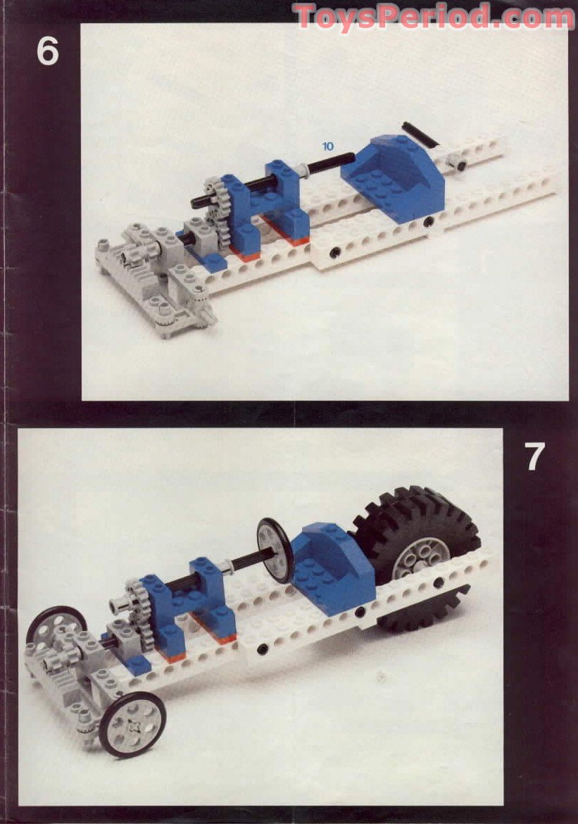 LEGO 8847 Dragster Instructions and Parts List