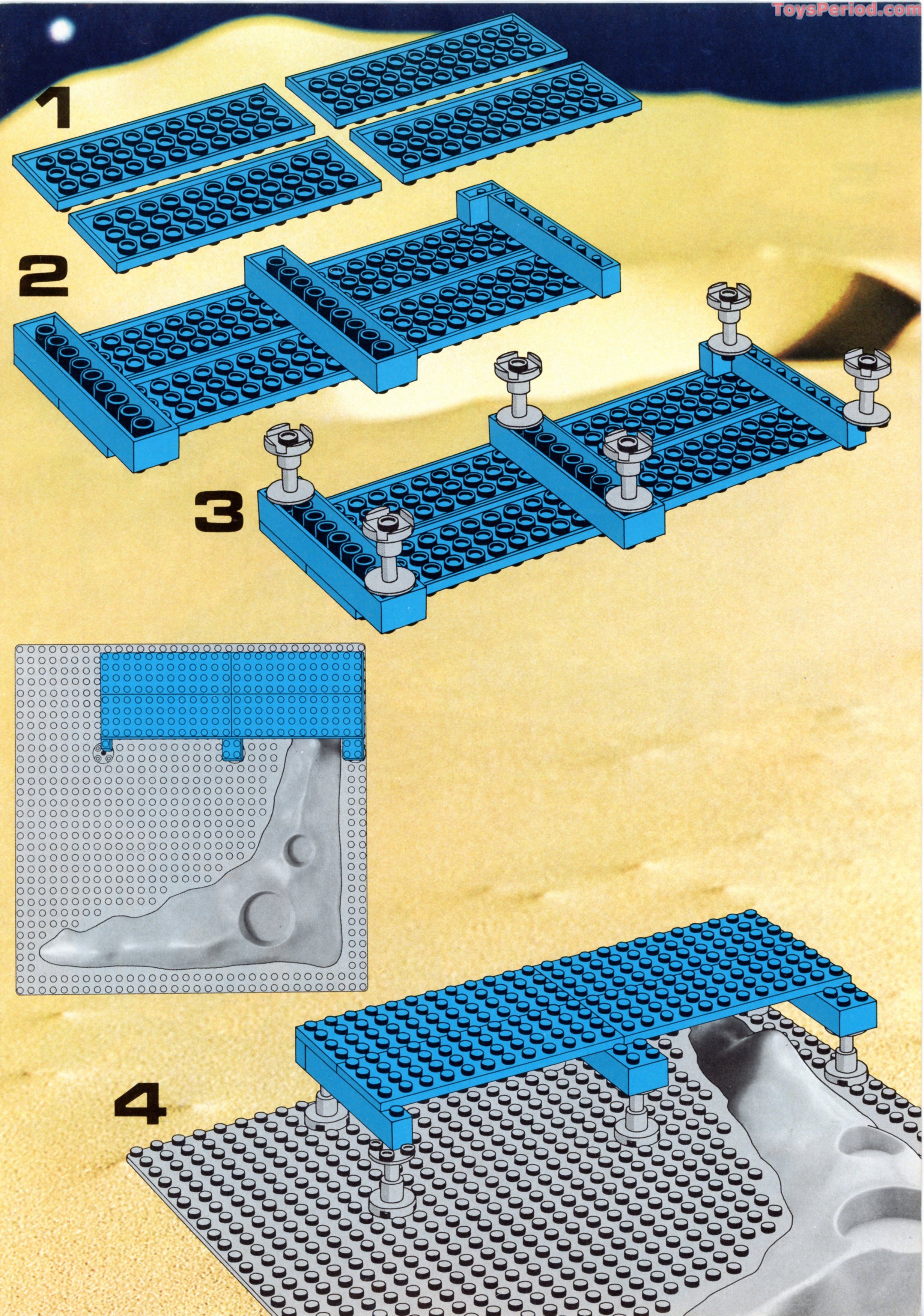 LEGO 6970 Beta-1 Command Base Instructions and Parts List