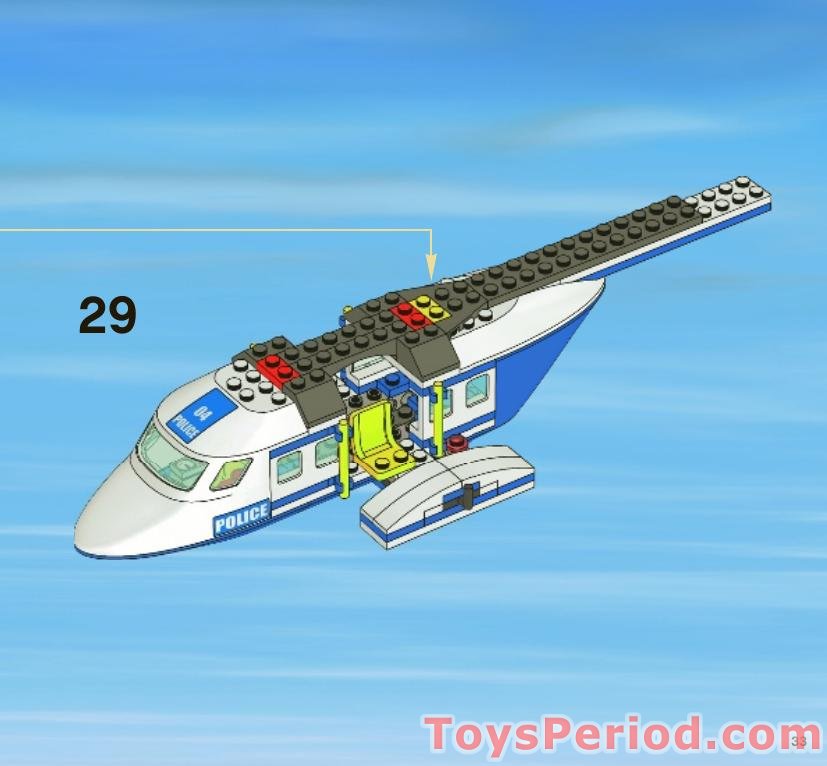 LEGO 3658 Police Helicopter Instructions and Parts List