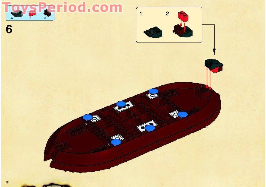LEGO 6243 Brickbeard's Bounty Instructions and Parts List