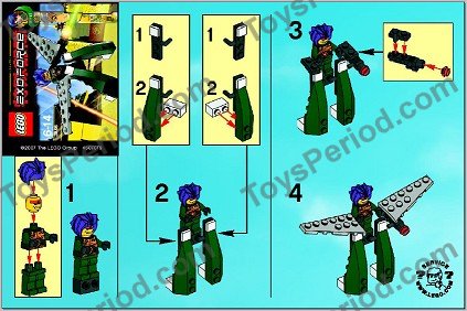 LEGO 3886-1 Ryo Walker Instructions and Parts List