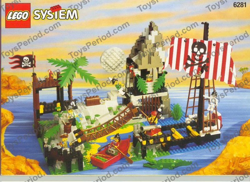 LEGO 6281 Pirates Perilous Pitfall Instructions and Parts List
