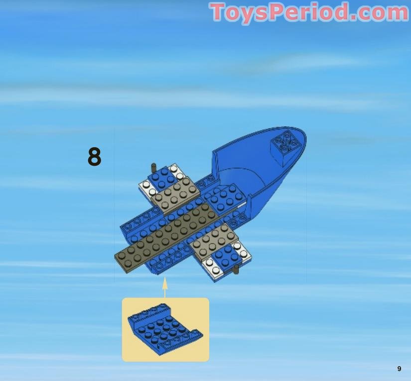 LEGO 3658 Police Helicopter Instructions and Parts List