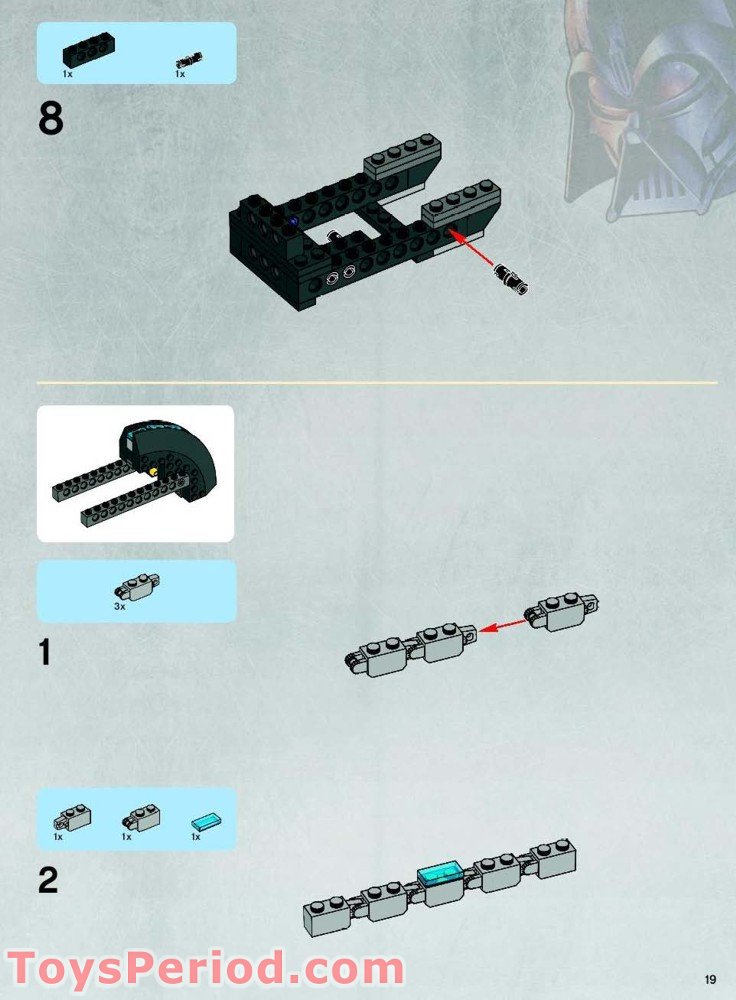 LEGO 7672 Rogue Shadow Instructions and Parts List
