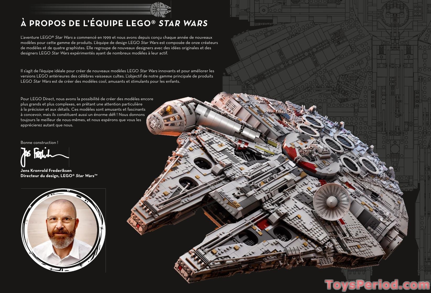 LEGO 75192 Millennium Falcon Instructions and Parts List