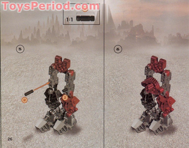 LEGO 8616-1 Vahki Vorzakh Instructions and Parts List