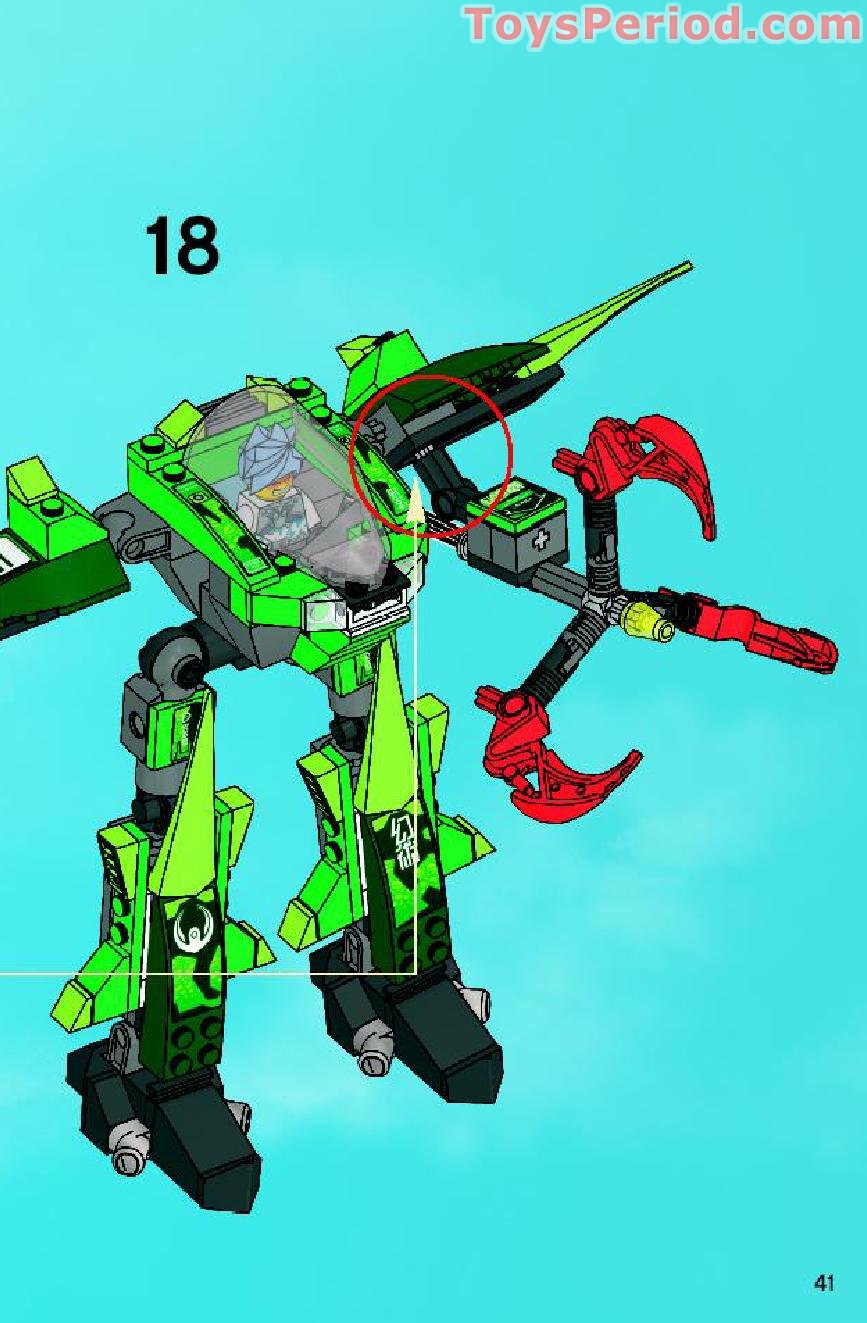 LEGO 8114 Chameleon Hunter Instructions and Parts List