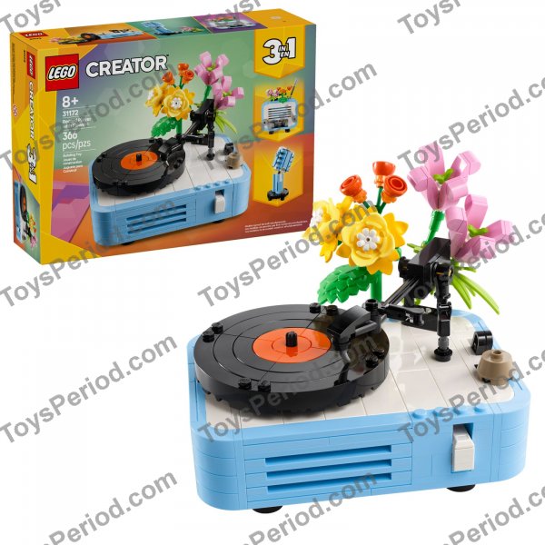 LEGO 31172 Record Player with Flowers Set Parts List