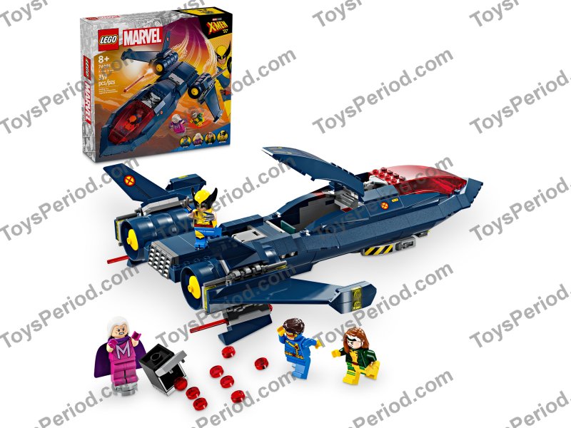 LEGO 76281 X-Men X-Jet Set Parts List