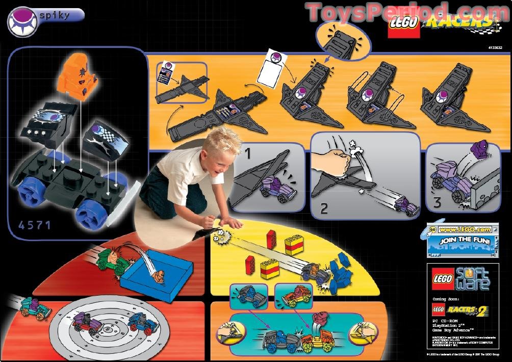 LEGO 4571 Spiky Instructions and Parts List