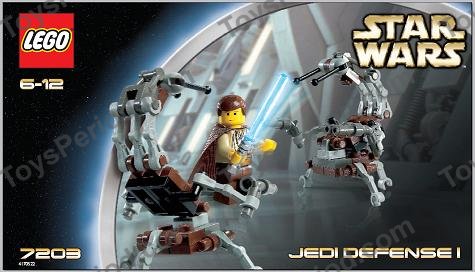 LEGO 7203 Jedi Defense I Instructions and Parts List