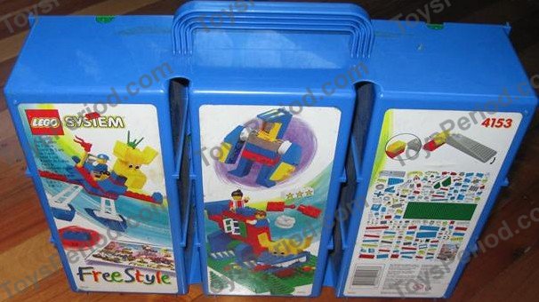 LEGO 4153 Large Freestyle Build-N-Store Chest, 5 Plus Set Parts List