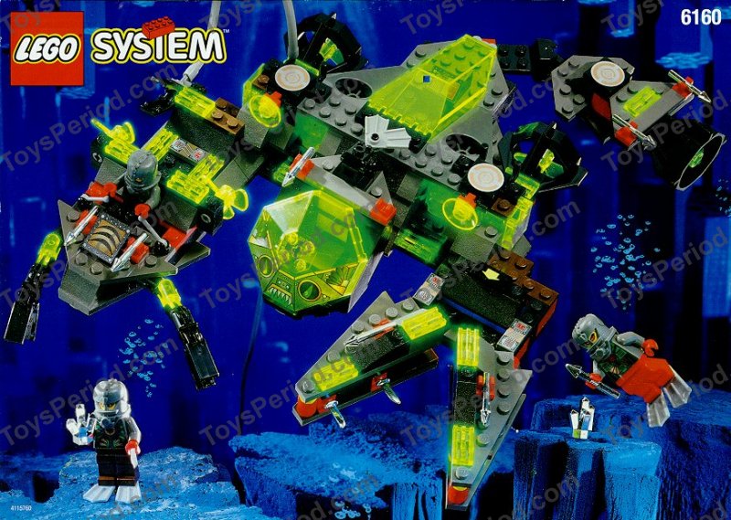 オーダー品★プラカゴ LEGO 6160 Sea Scorpion Instructions and Parts List
