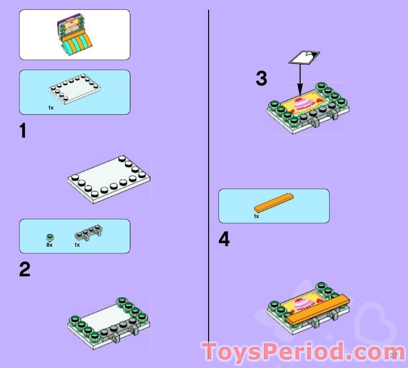 LEGO 41006 Downtown Bakery Instructions and Parts List