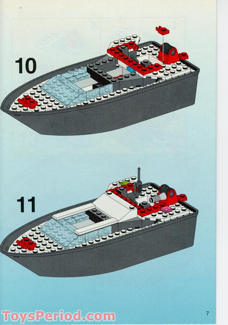 LEGO 4012 Wave Cops Set Parts Inventory and Instructions 