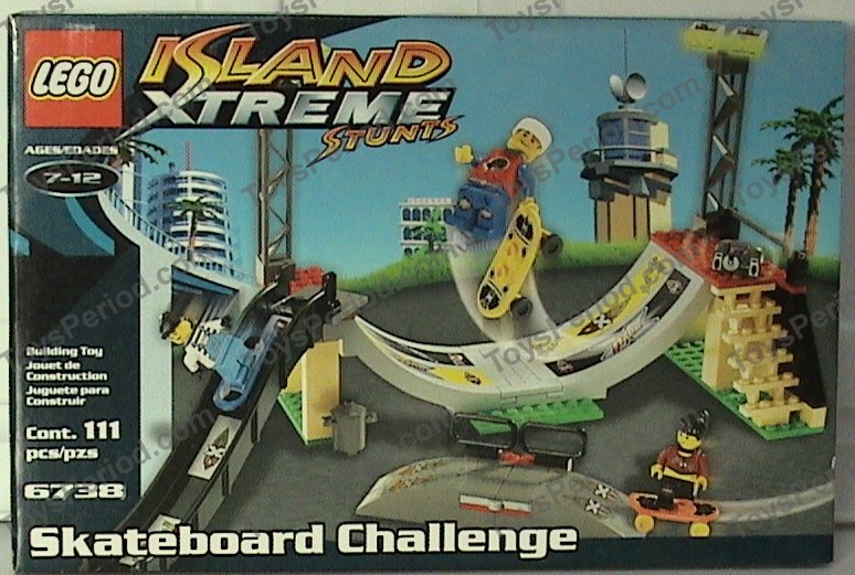 LEGO 6738 Skateboard Challenge Instructions and Parts List