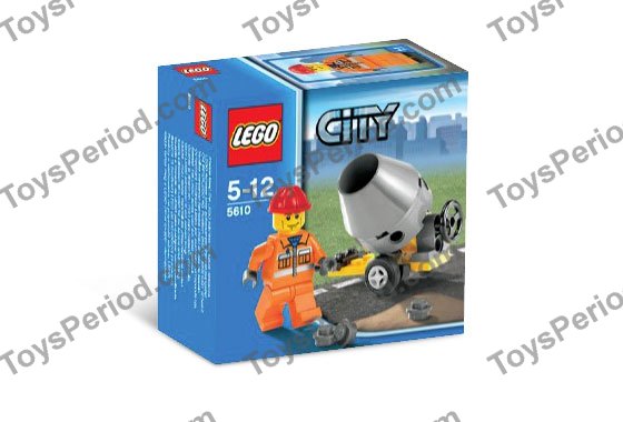 ベーゴレ New Lego City 5610 Construction Worker And Cement Mixer