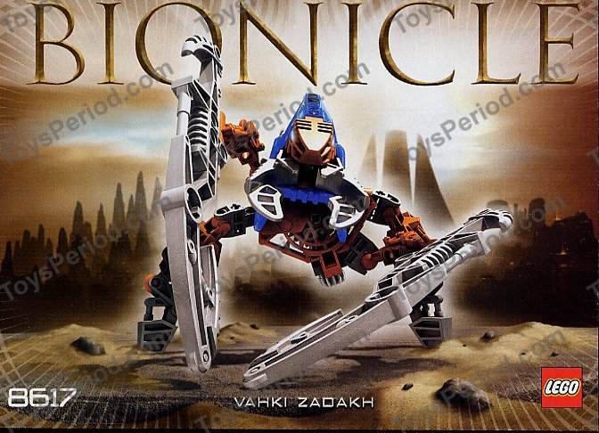 LEGO 8617-1 Vahki Zadakh Instructions and Parts List