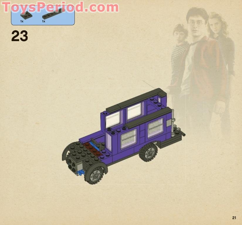 LEGO 4866 The Knight Bus Instructions and Parts List
