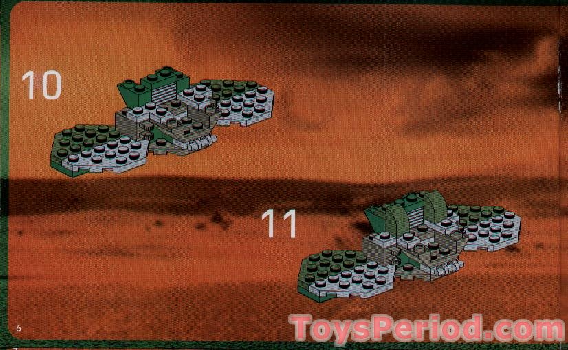 LEGO 7311 Red Planet Cruiser Instructions and Parts List