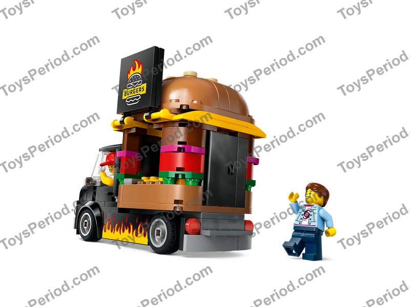 LEGO 60404 Burger Truck Set Parts List