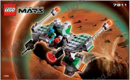LEGO 7311 Red Planet Cruiser Instructions and Parts List