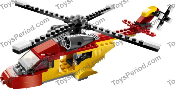lego red helicopter