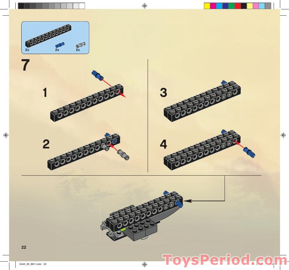 LEGO 9445 Fangpyre Truck Ambush Instructions and Parts List