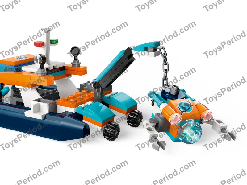 LEGO 60377 Explorer Diving Boat Set Parts List