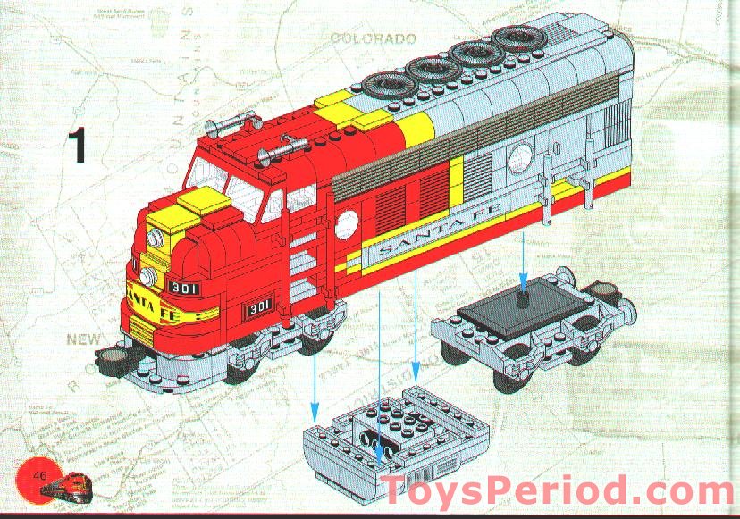 LEGO 10020-2 Santa Fe Super Chief, Limited Edition Set Parts ...