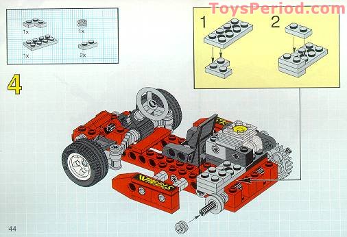 LEGO 8219 Go-Cart Instructions and Parts List