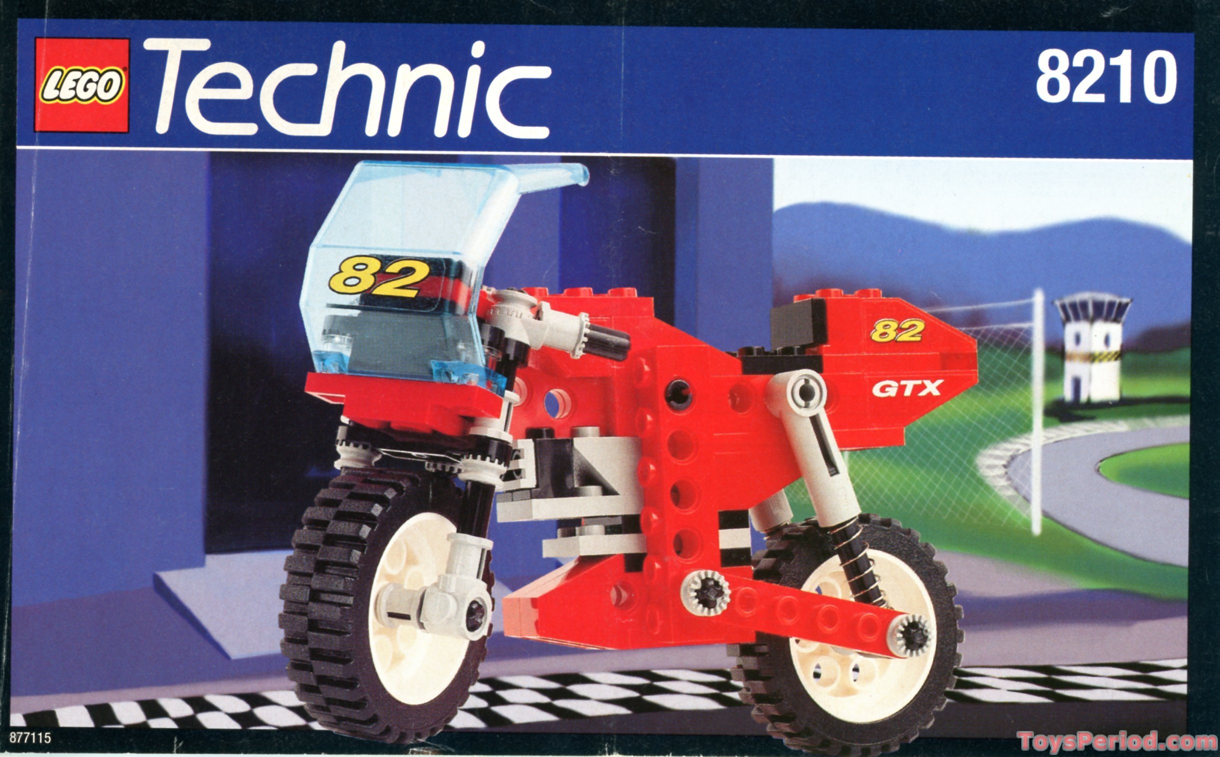 LEGO 8210 Nitro GTX Bike Instructions and Parts List