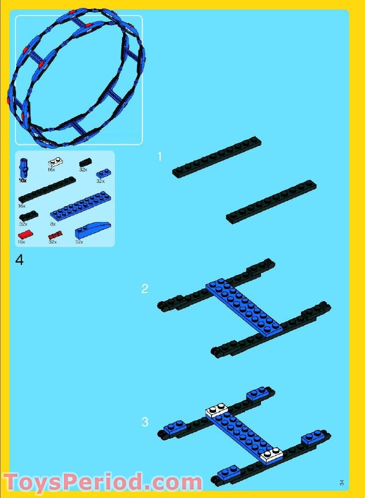 LEGO 4957 Ferris Wheel Instructions and Parts List