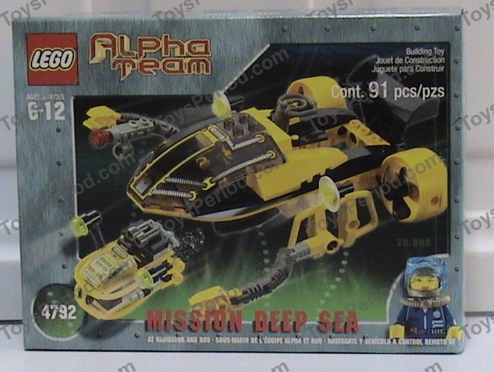 LEGO 4792 Alpha Team Navigator and Rov Instructions and Parts List